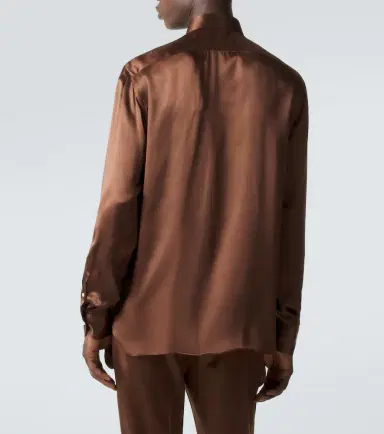 Rubinacci Silk satin shirt | Thumbnail 3