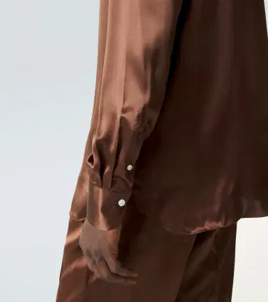 Rubinacci Silk satin shirt | Thumbnail 5