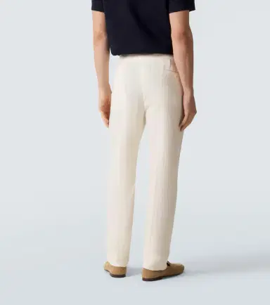 Rubinacci Linen tapered pants | Thumbnail 4 Rubinacci Linen tapered pants | Thumbnail 4