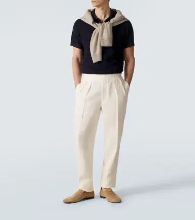 Rubinacci Linen tapered pants | Thumbnail 5 Rubinacci Linen tapered pants | Thumbnail 5