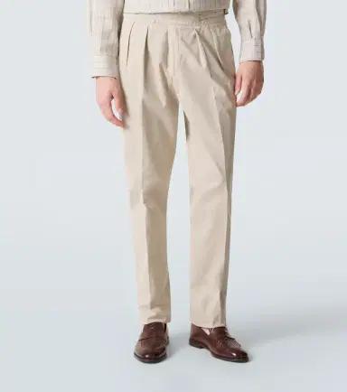 Rubinacci Manny cotton twill tapered pants | Thumbnail 2