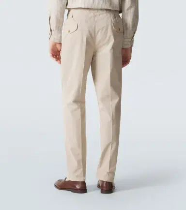 Rubinacci Manny cotton twill tapered pants | Thumbnail 3