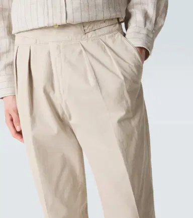 Rubinacci Manny cotton twill tapered pants | Thumbnail 4