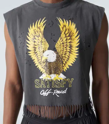 Satisfy othTech cropped cotton jersey tank top | Thumbnail 4