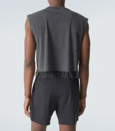 Satisfy othTech cropped cotton jersey tank top | Thumbnail 5