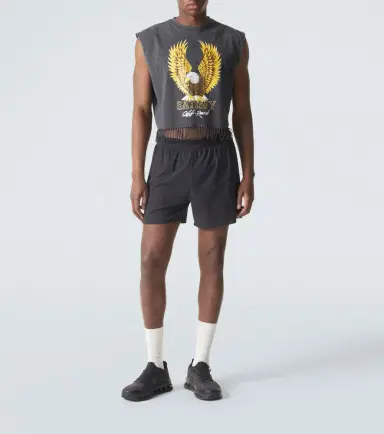 Satisfy othTech cropped cotton jersey tank top | Thumbnail 6