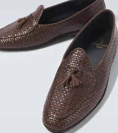 Rubinacci Marphy woven leather loafers | Thumbnail 3