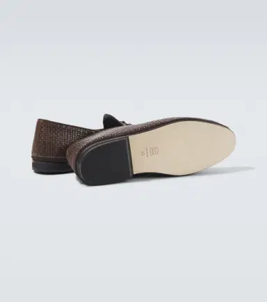 Rubinacci Marphy woven leather loafers | Thumbnail 4