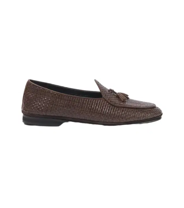 Rubinacci Marphy woven leather loafers