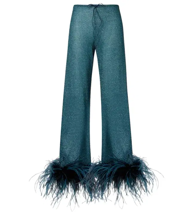 Oseree Oséree Lumière Plumage wide-leg pants