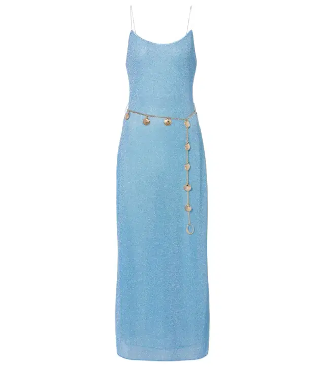 Oséree Lumière belted maxi dress