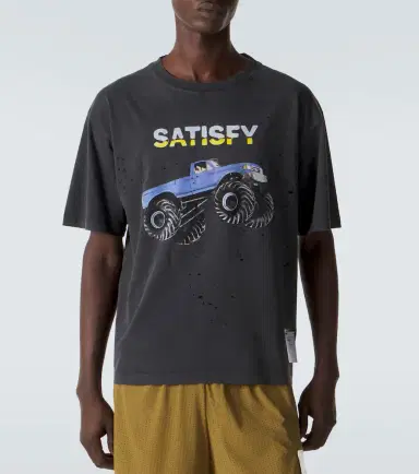 Satisfy othTech distressed cotton jersey T-shirt | Thumbnail 3