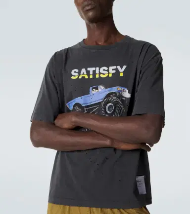 Satisfy othTech distressed cotton jersey T-shirt | Thumbnail 5