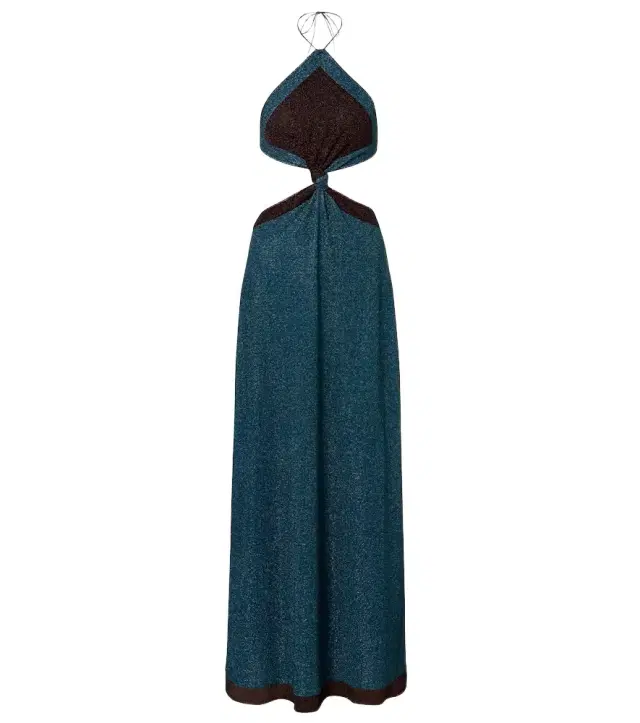 Oseree Oséree Lumière cutout halterneck maxi dress