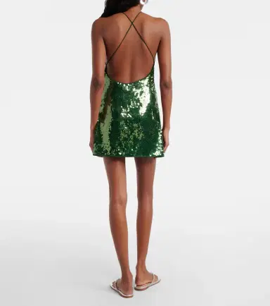 Oséree Oséree Marylin sequined halterneck minidress | Thumbnail 2