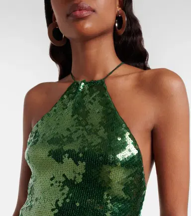 Oséree Oséree Marylin sequined halterneck minidress | Thumbnail 5