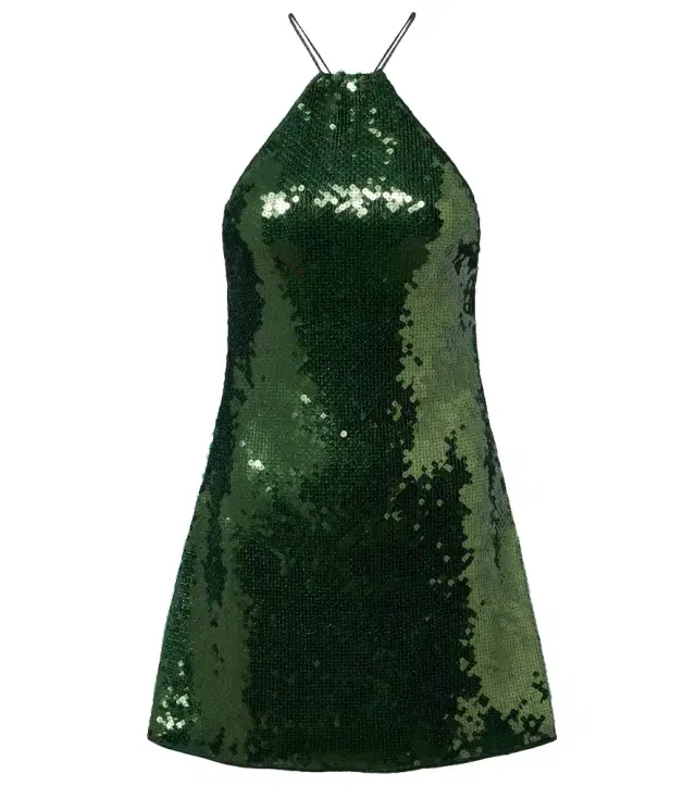 Oséree Marylin sequined halterneck minidress