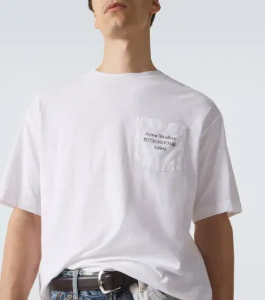 Acne Studios Logo cotton and hemp jersey T-shirt | Thumbnail 4