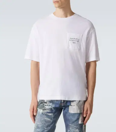 Acne Studios Logo cotton and hemp jersey T-shirt | Thumbnail 5
