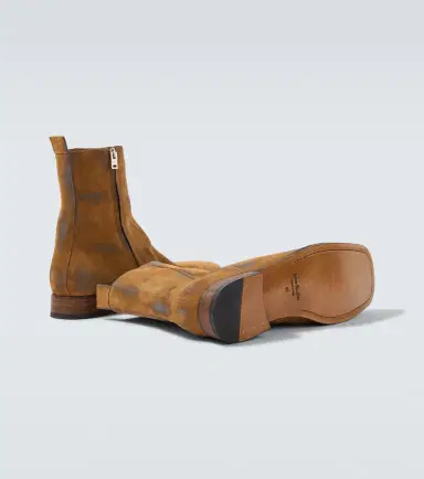 Acne Studios Distressed suede ankle boots | Thumbnail 2