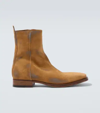 Acne Studios Distressed suede ankle boots | Thumbnail 3