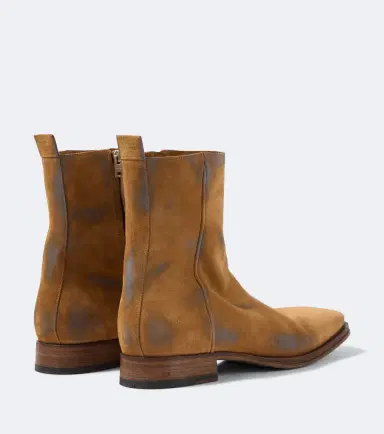 Acne Studios Distressed suede ankle boots | Thumbnail 5