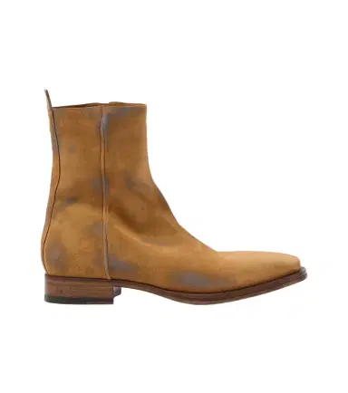 Acne Studios Distressed suede ankle boots | Thumbnail 1