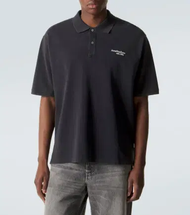 Acne Studios Cotton piqué polo shirt | Thumbnail 2