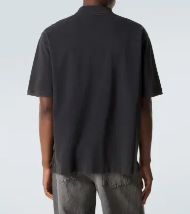 Acne Studios Cotton piqué polo shirt | Thumbnail 3