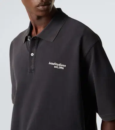 Acne Studios Cotton piqué polo shirt | Thumbnail 6