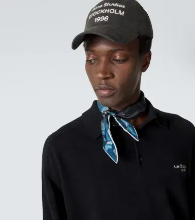 Acne Studios Embroidered logo cotton baseball cap | Thumbnail 3