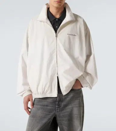 Acne Studios Logo cotton poplin bomber jacket | Thumbnail 3 Acne Studios Logo cotton poplin bomber jacket | Thumbnail 3
