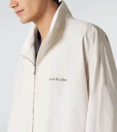 Acne Studios Logo cotton poplin bomber jacket | Thumbnail 4 Acne Studios Logo cotton poplin bomber jacket | Thumbnail 4