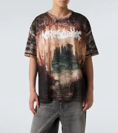 Acne Studios Embellished printed cotton jersey T-shirt | Thumbnail 4