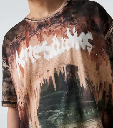 Acne Studios Embellished printed cotton jersey T-shirt | Thumbnail 5