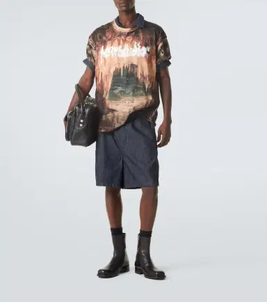 Acne Studios Embellished printed cotton jersey T-shirt | Thumbnail 6