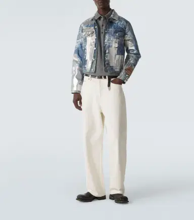 Acne Studios Printed denim jacket | Thumbnail 3