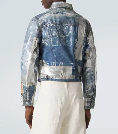 Acne Studios Printed denim jacket | Thumbnail 4