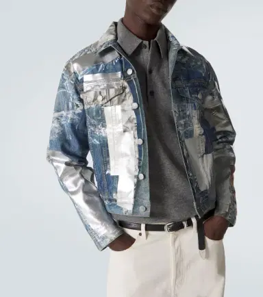 Acne Studios Printed denim jacket | Thumbnail 5
