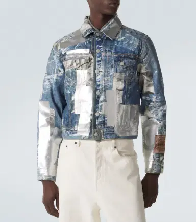 Acne Studios Printed denim jacket | Thumbnail 6