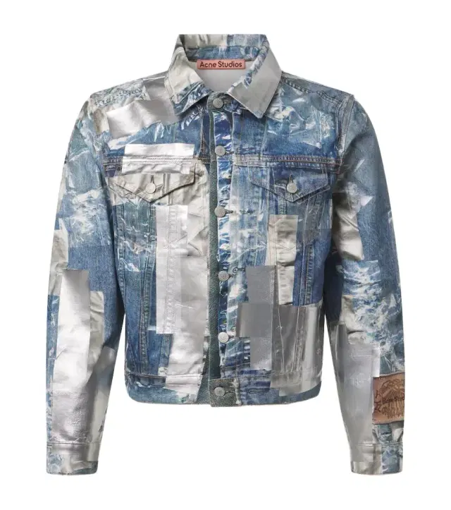 Printed denim jacket