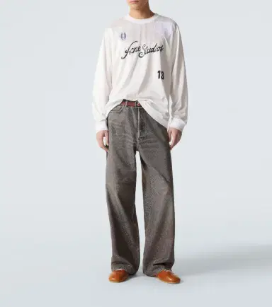 Acne Studios Logo striped T-shirt | Thumbnail 2