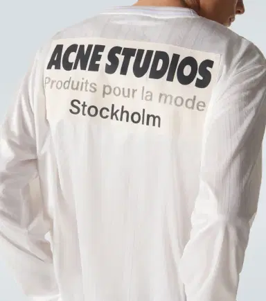 Acne Studios Logo striped T-shirt | Thumbnail 5