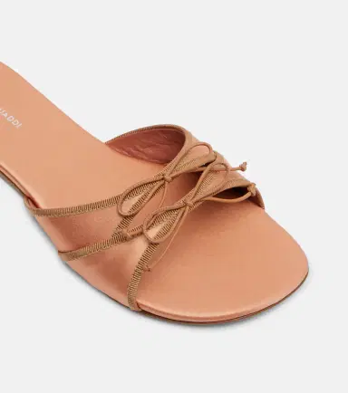 Amina Muaddi Eleonora bow-detail satin sandals | Thumbnail 2 Amina Muaddi Eleonora bow-detail satin sandals | Thumbnail 2
