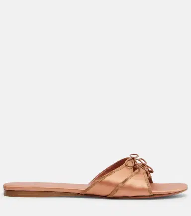 Amina Muaddi Eleonora bow-detail satin sandals | Thumbnail 4 Amina Muaddi Eleonora bow-detail satin sandals | Thumbnail 4