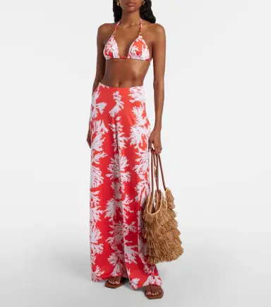 Alexandra Miro Cleo printed jersey palazzo pants | Thumbnail 2 Alexandra Miro Cleo printed jersey palazzo pants | Thumbnail 2