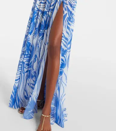 Alexandra Miro Jaimee high-rise printed maxi skirt | Thumbnail 2