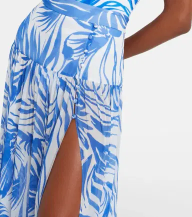 Alexandra Miro Jaimee high-rise printed maxi skirt | Thumbnail 3