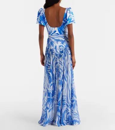 Alexandra Miro Jaimee high-rise printed maxi skirt | Thumbnail 4