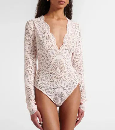Alexandra Miro Ariella sheer lace bodysuit | Thumbnail 3